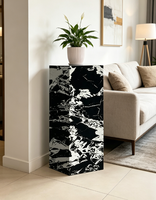 Support à fleurs minimaliste de luxe en ardoise mate pour la décoration de la maison, du salon, de la villa, de l'entrée, du hall d'hôtel