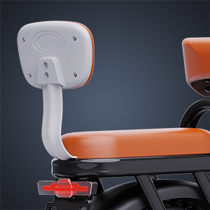 Asiento de Seguridad Infantil de Alta Calidad para Bicicleta con Respaldo, Bicicleta Eléctrica para Adultos con Neumáticos Anchos de Largo Alcance, 15 Ah, 1000 W, 330 LBS, FM-001 - Product Image 5