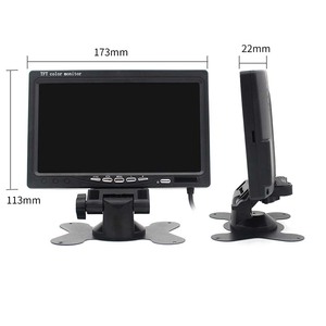 Monitor de coche con Control remoto Universal, minicable de 4 pines, <span class=keywords><strong>2</strong></span> canales, resolución de 1024x600, 12V, 24V, 7 pulgadas, TFT, AHD, Monitor LCD - Product Image 6