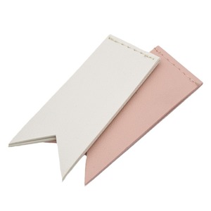 Factory Wholesale Mammoth SQ06 Promotional Eco-friendly High Sense Leather Bookmarks Logo Page Clip Corner