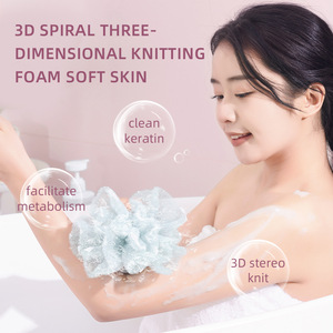 Zenidoo Esponja Ovalada Moderna Elástica para Baño, Exfoliante de Espalda, Herramienta de Lavado, Frotador de Espalda de Poliéster - Product Image 4