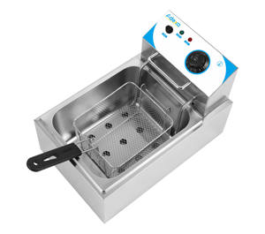 Suministros comerciales para restaurantes Estación de freidoras eléctricas de mesa y botes de patatas fritas para pollo frito - Product Image 2