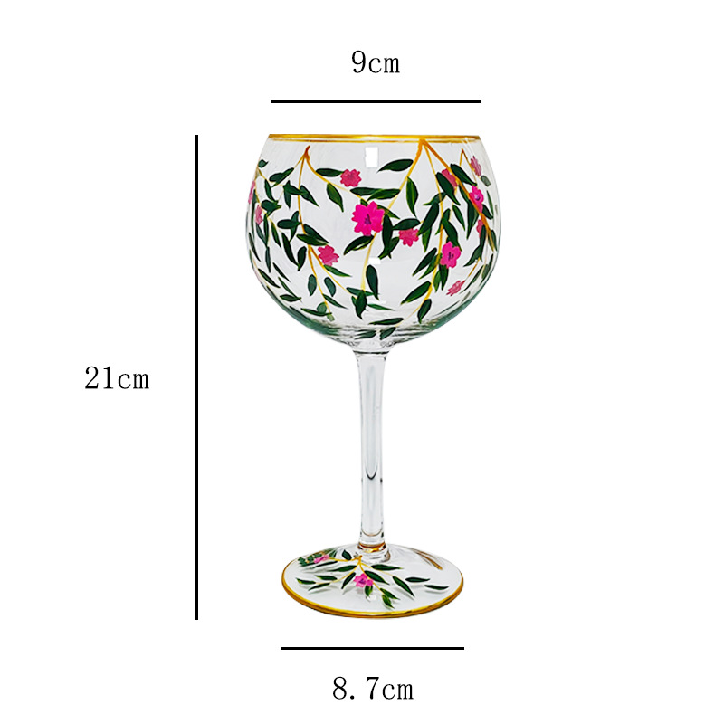 Grand verre à vin transparent