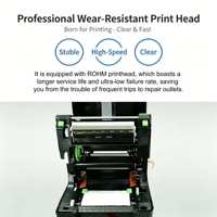 Printer Label TSC Heavy Duty Dual Mode Thermal Transfer Direct Thermal Barcode dengan Tempat Kertas Kapasitas Besar