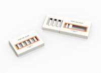 Boîte de présentation de parfum de luxe personnalisée avec gaufrage, laminage mat, emballage de parfum, kit de flacons de parfum, coffret cadeau