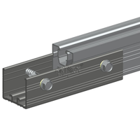 ARTSIGN AL6005-T5 Kit de Rieles Solares y Accesorios Completos, Piezas de Montaje Ajustables para Paneles Solares, para Todo Tipo de Techos de Tejas Metálicas