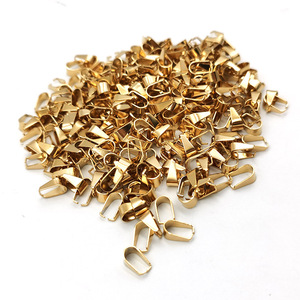 Clips para Semillas de Acero Inoxidable, Color Dorado, Cierres para Joyería, Accesorios para Colgantes de Collar DIY, Paquete Pequeño de 10 Piezas - Product Image 3