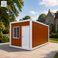 Maison conteneur modulaire préfabriquée à deux étages, grande taille, en acier, étanche, finition grain de bois moderne, la plus vendue