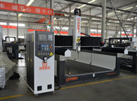Machine de fraisage CNC à 3 axes à châssis rigide, équipée d'une table de travail à rainures en T pour la fabrication de moules en nid d'abeille en aramide et en polyuréthane