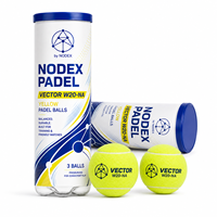 Balles de padel personnalisées 2026, super populaires, approuvées FIP, en feutre extra-aiguilleté et caoutchouc, pour entraînement professionnel, de marque, pour le tennis de padel
