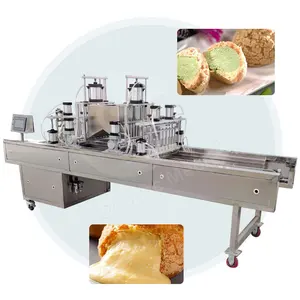 ORME otomatik çörek kek meyilli Depositor dolum makinası sandviç kek üretim hattı peynir kek makinesi yapmak