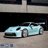 Jantes forgées sur mesure en 2 parties, décalées, finition usinée argentée, 20, 21, 22 pouces, 5x130, Centerlock pour Porsche 911 GT3 992 Taycan Panamera