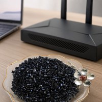 Granulés de résine PC ABS, excellente stabilité dimensionnelle, granulés plastiques pour pièces électroniques moulées par injection de haute précision
