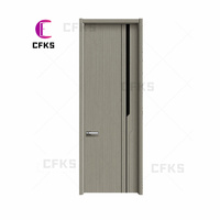 Porte intérieure en composite PVC de qualité supérieure, matériau polymère léger, facile d'entretien, pour les projets de développeurs immobiliers