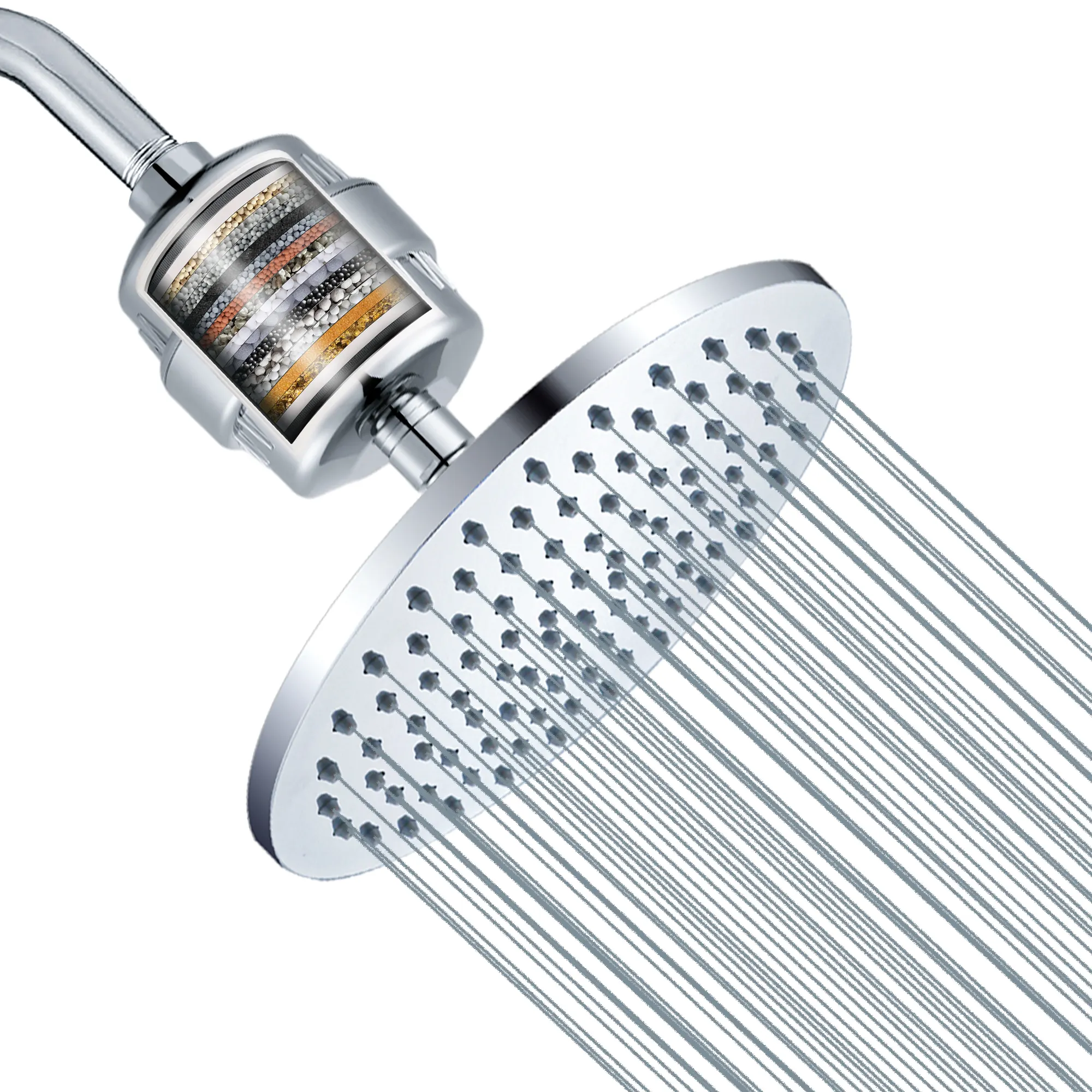 Mưa và cao pressure15/18/20 Stage Shower Head Set hệ thống với bộ lọc cho nước cứng