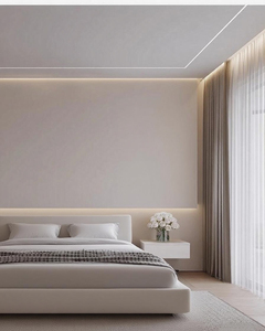 6000 série aluminium LED moulures moderne mur lavage plafond coin anodisé lumière linéaire panneau de plâtre pour Villa flexion - Product Image 6