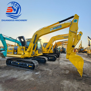 Excavadora de cadenas Komatsu PC130-7 de 13 toneladas usada con cucharón de excavación de 0.6m y motor Cummins - Product Image 1