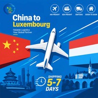 Service de logistique d'expédition et d'agent maritime DDP de l'usine du Luxembourg, transport aérien, maritime et routier, livraison porte-à-porte, sourcing 1688 Taobao