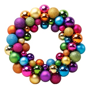 Wholesale Custom Festive Assorted Balls <strong>Christmas</strong> Ball <strong>Wreath</strong> <strong>for</strong> <strong>Christmas</strong> Decoration - Product Image 1