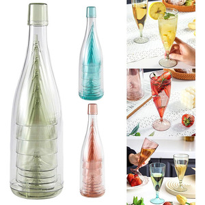 5 pièces <span class=keywords><strong>pas</strong></span> <span class=keywords><strong>cher</strong></span> en gros bouteilles vert rose bleu clair gobelet ensemble flûtes <span class=keywords><strong>à</strong></span> Champagne en plastique réutilisables 6oz <span class=keywords><strong>verres</strong></span> <span class=keywords><strong>à</strong></span> Champagne en plastique - Product Image 4
