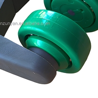 Chariot à roulettes POM durable pour volailles, directement du fabricant, pour système de convoyeur aérien avicole