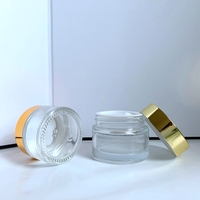 Pot en verre cosmétique vide de 30g, 50g, 100g, pots ronds pour crème, emballage pour lotion, récipient cosmétique