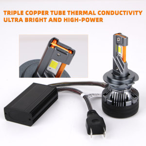 Q7 3ท่อทองแดง180W <span class=keywords><strong>ไฟ</strong></span>หน้ารถยนต์ LED H7canbus <span class=keywords><strong>ไฟ</strong></span> LED H4<span class=keywords><strong>ไฟ</strong></span>หน้าเลเซอร์ LED 9005 <span class=keywords><strong>HB3</strong></span> H11 - Product Image 5