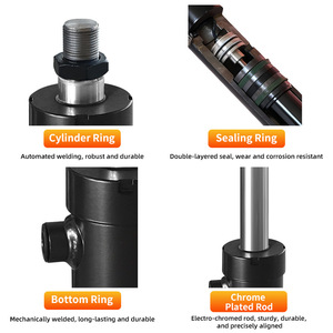 Suministro Directo Transfronterizo del Fabricante: Cilindro Hidráulico Bidireccional de 3 Toneladas para Tractor Agrícola Pequeño con Brida Inferior - Product Image 2