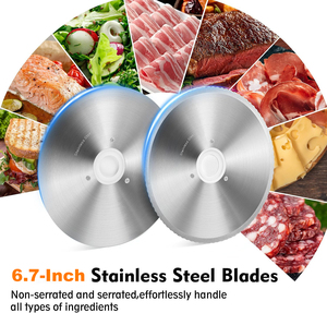 Rebanadora Eléctrica Transparente para Carne con <span class=keywords><strong>Carcasa</strong></span> Plateada, Grosor Ajustable de 0-20mm, Cortadora de Alimentos Doméstica para Pan, Carne y Queso - Product Image 3