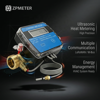 Compteur de chaleur ultrasonique fiable OEM/ODM DN15 DN500 haute précision MBUS RS485 2400/9600 IP68 Garantie 1 an Système CVC