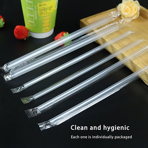Pajitas <span class=keywords><strong>de</strong></span> Plástico Largas Desechables Personalizadas <span class=keywords><strong>de</strong></span> 200*6mm para Bebidas Boba <span class=keywords><strong>Agave</strong></span> Hawaianas, Ideales para Fiestas y Té <span class=keywords><strong>de</strong></span> Burbujas - Product Image 5