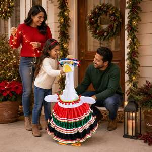 Disfraz de Fiesta, Vestido Mexicano, Sombrero de Paja, Estatua de Ganso para Jardín, Ropa, Decoración para Fiestas y Jardín - Product Image 6