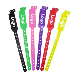 Bracelets en PVC scintillant pastel résistants à la déchirure à usage unique, imprimés avec logo personnalisé pour événements et promotions XHL - Product Image 3