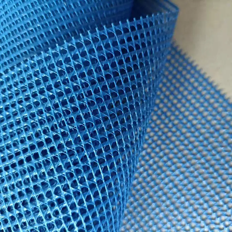 Zwart Pvc Gecoat Gelaste Draad Polyester Netstof