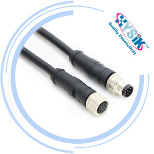 M8 8-контактный кодирующий коннектор мужской женский водонепроницаемый кабель для летающих проводов для датчика - Product Image 3