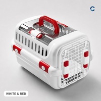 Sac de transport portable pour animaux de compagnie, pour chats et chiens de petite et moyenne taille, avec double porte, fenêtre panoramique supérieure et poignée