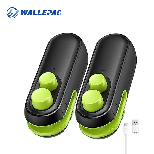 Wallepac F2 Semi-Automatic Portable Mini Heat Sealer for Snacks Rechargeable Handheld Film Packaging New Vacuum Sealing Machine