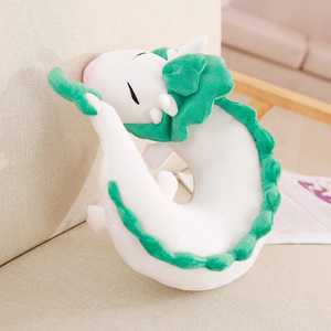 Almohada de Felpa Personalizada con Forma de Dragón Blanco de Dibujos Animados, Almohada Suave para el Cuello con Forma de Dragón - Product Image 2