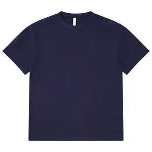 Camiseta lisa de peso pesado de alta calidad con estampado bordado personalizado en blanco 100 algodón camiseta para hombre