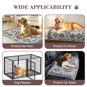 HIPHOPPET BSCI Benutzer definiertes Logo/Größe Wasserdichte geste ppte Trainings pads für Haustiere Super absorbierende rutsch feste wasch bare wieder verwendbare Welpen-Pee-Pads - Product Image 6