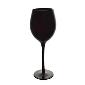 Großhandel Weingläser Voll farbiger Akzent Blind Black Tasting Glass für Fun Party Event