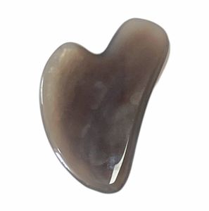 Productos de belleza de piedra natural en forma de corazón herramientas para raspar ágata gua sha - Product Image 3