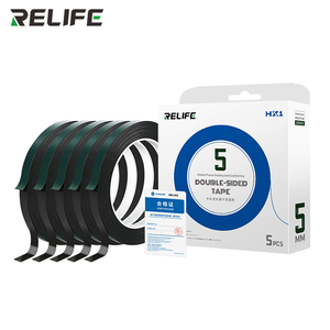 RELIFE <span class=keywords><strong>HX1</strong></span> 2/3/5mm Film Vert Mousse Noire Ruban Adhésif Double Face Lot de 5 pour Réparation d'Écran de Téléphone Portable, Outils d'Étanchéité et d'Amortissement - Product Image 6