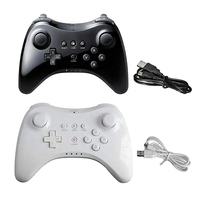 Control Inalámbrico Clásico Pro, Joystick, Gamepad para Nintendo Wii U Pro con Cable USB, Gamepad para Wii