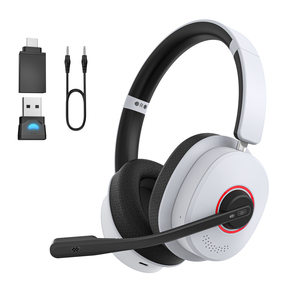 <span class=keywords><strong>Casque</strong></span> de jeu sans fil RGB avec micro ENC, tri-mode BT5.3/2.4G/3.5mm, double connexion pour PS5 PS4 Switch PC Mac - Product Image 1