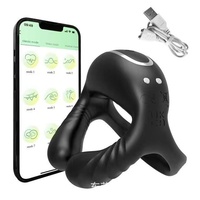 Anneau de massage vibrant télécommandé Barugo Locking Ring APP pour hommes, modèle AL946593952495, masseur portable Dongguan