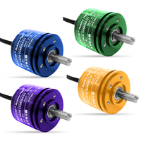 R36-P3036 efek Hall Sensor sudut 24V 0-5/ 0-10V/4-20mA Output 90 180 360 derajat potensiometer tanpa sentuhan magnetik