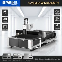 Machine de découpe laser à fibre numérique CNC industrielle 3015 à table unique, haute précision, avec IA, prix usine, 1KW 2KW 3KW pour tôles métalliques