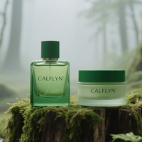 CALFLYN orman Reverie koku set-zümrüt yeşil şişeler (parfüm + katı balsamı) | OEM/ODM özel etiket