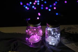 Diseño moderno al aire libre Smart Home LED Glass Jar luces impermeable Solar Venta caliente para fiestas en casa Festivales para <span class=keywords><strong>Amazon</strong></span> - Product Image 3
